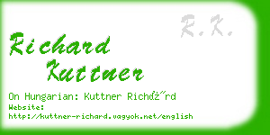 richard kuttner business card